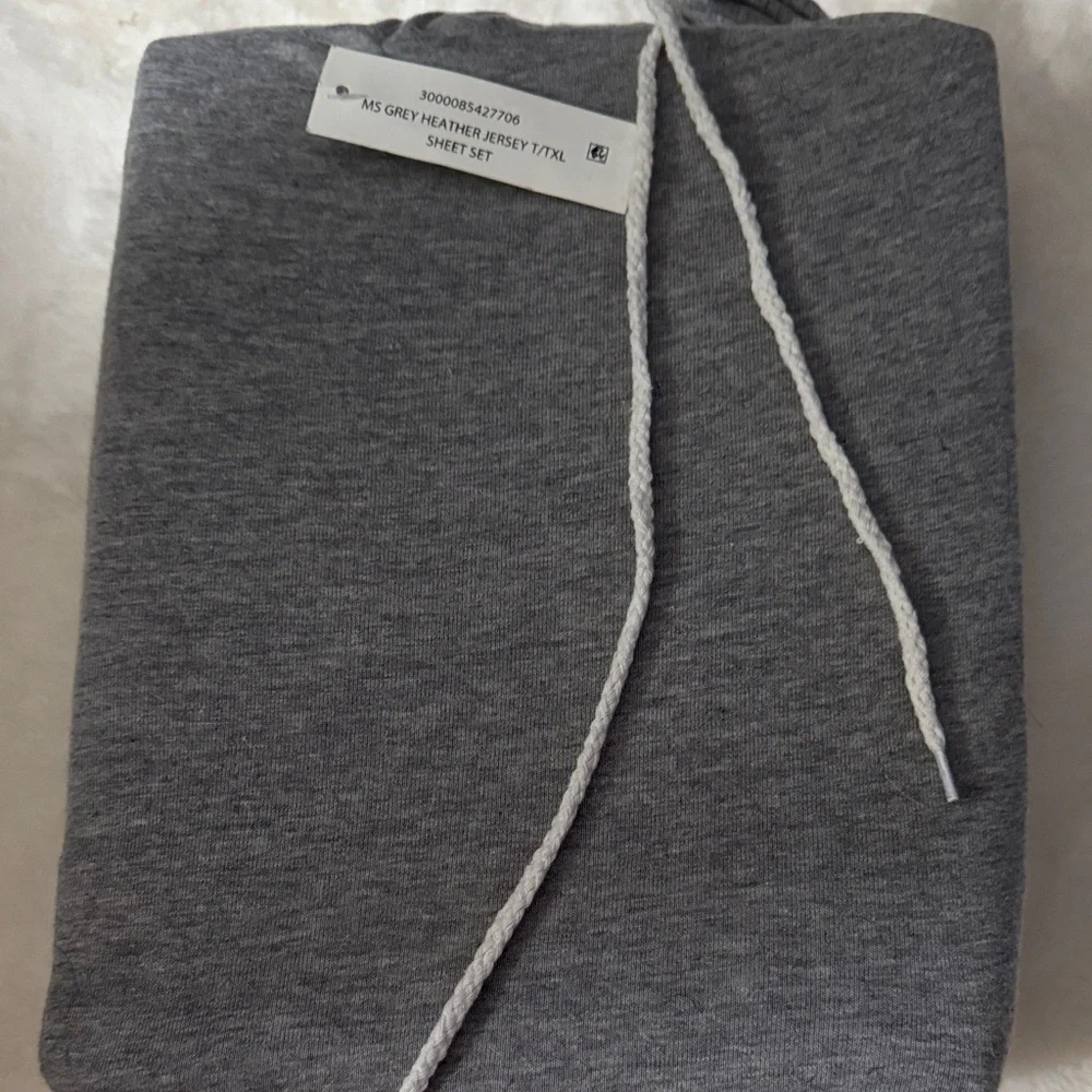 Room Essentials Heather Gray Cotton-Blend Sheet Set